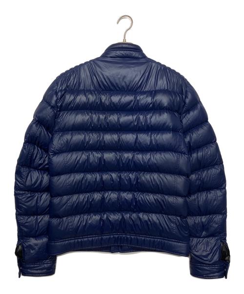 PRADA（プラダ）PRADA (プラダ) ロゴプレートダウンジャケット ブルー サイズ:48の古着・服飾アイテム