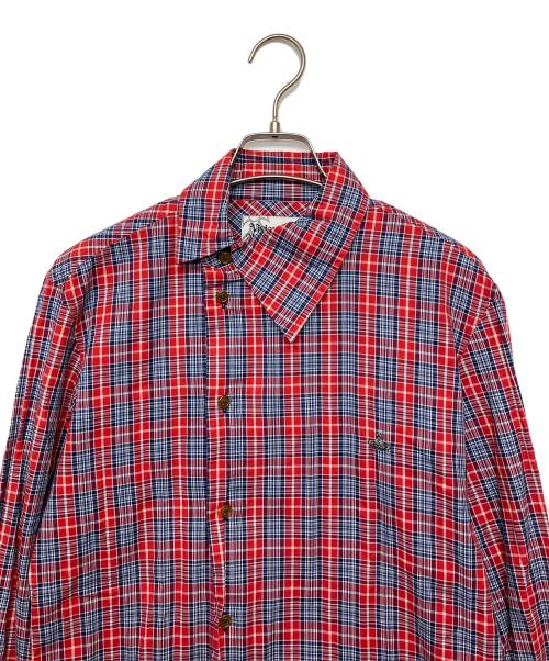 Vivienne Westwood（ヴィヴィアンウエストウッド）Vivienne Westwood (ヴィヴィアンウエストウッド) 長袖シャツ レッド サイズ:46の古着・服飾アイテム