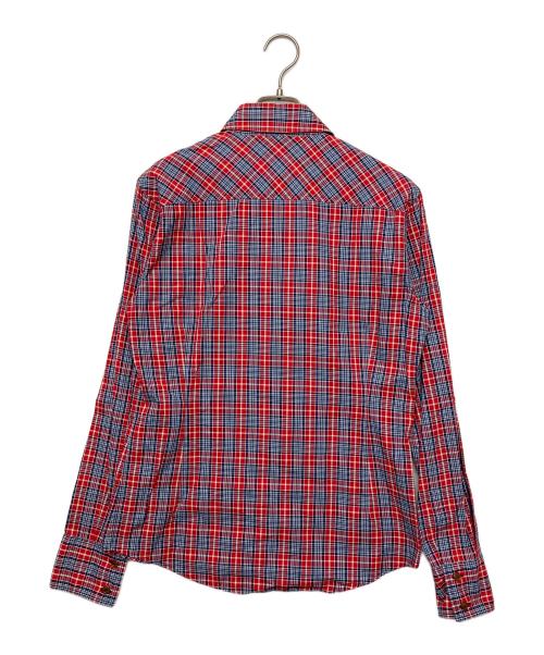 Vivienne Westwood（ヴィヴィアンウエストウッド）Vivienne Westwood (ヴィヴィアンウエストウッド) 長袖シャツ レッド サイズ:46の古着・服飾アイテム