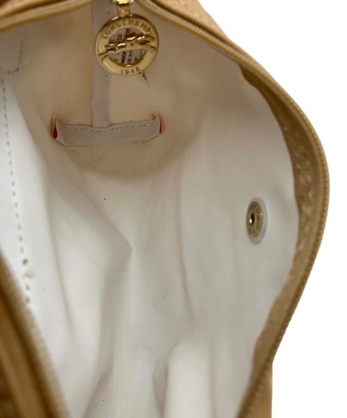 LONGCHAMP（ロンシャン）LONGCHAMP (ロンシャン) 2WAYバッグ ベージュ×ブラウンの古着・服飾アイテム