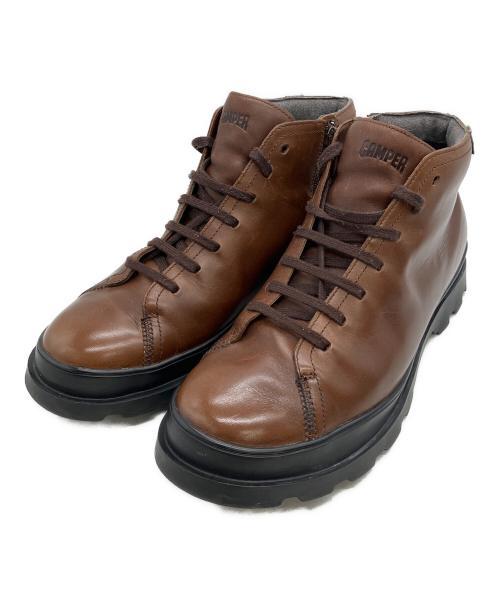 CAMPER（カンペール）CAMPER (カンペール) サイドジップブーツ ブラウン サイズ:43の古着・服飾アイテム
