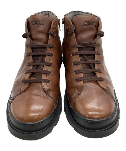 CAMPER（カンペール）CAMPER (カンペール) サイドジップブーツ ブラウン サイズ:43の古着・服飾アイテム