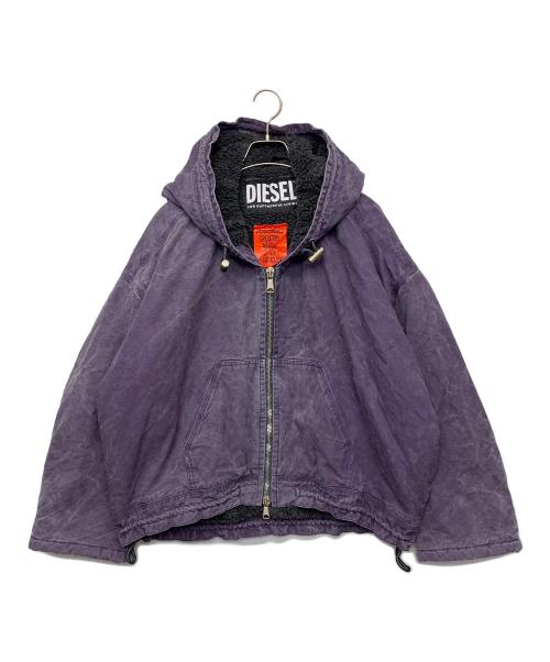 DIESEL（ディーゼル）DIESEL (ディーゼル) フーデッドジャケット パープル サイズ:Sの古着・服飾アイテム