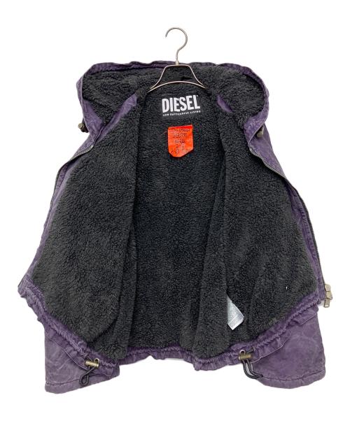 DIESEL（ディーゼル）DIESEL (ディーゼル) フーデッドジャケット パープル サイズ:Sの古着・服飾アイテム