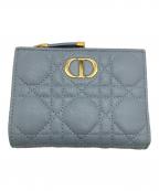 Christian Diorクリスチャン ディオール）の古着「CARO DAHIA　2つ折り財布」｜スカイブルー