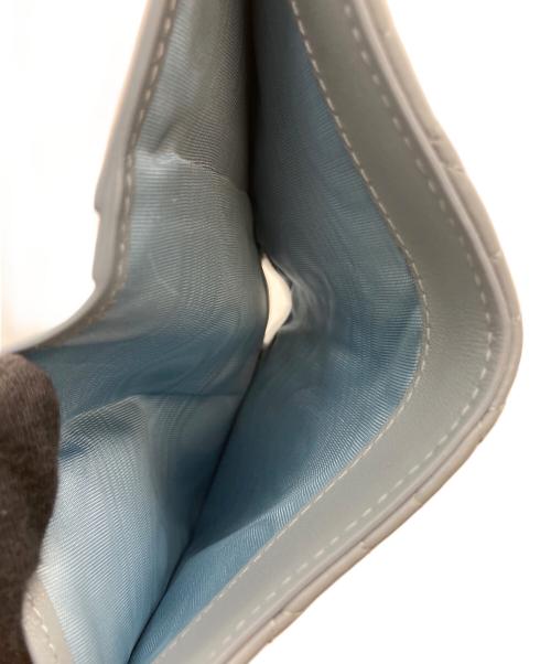 Christian Dior（クリスチャン ディオール）Christian Dior (クリスチャン ディオール) CARO DAHIA　2つ折り財布 スカイブルーの古着・服飾アイテム