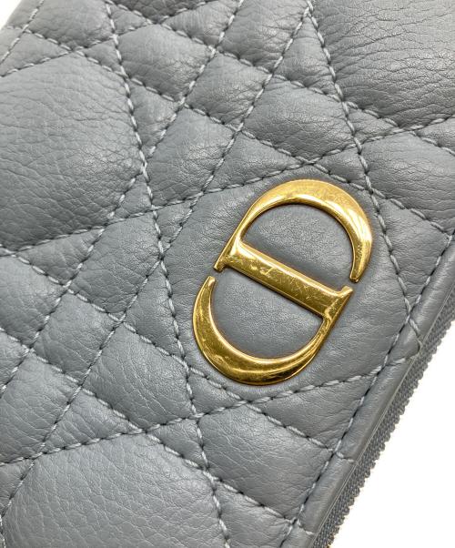 Christian Dior（クリスチャン ディオール）Christian Dior (クリスチャン ディオール) CARO DAHIA　2つ折り財布 スカイブルーの古着・服飾アイテム