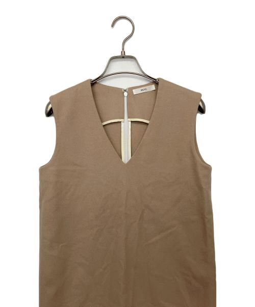 REYC（リック）REYC (リック) ノースリーブワンピース ベージュ サイズ:34の古着・服飾アイテム