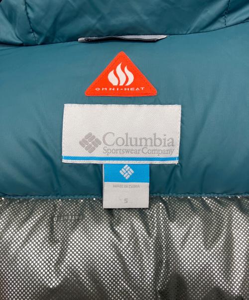 Columbia（コロンビア）Columbia (コロンビア) ダウンジャケット グリーン×パープル サイズ:Sの古着・服飾アイテム