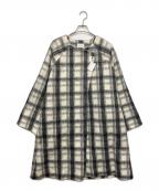 DOUX archivesドゥアルシーヴ）の古着「ノーカラーコート」｜グレー