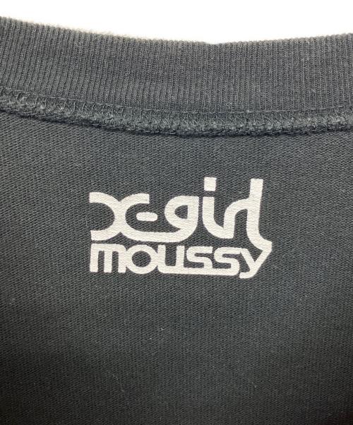 X-GIRL（エックスガール）X-GIRL (エックスガール) moussy (マウジー) 長袖カットソー ブラック×カーキ サイズ:FREEの古着・服飾アイテム