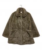 merry jennyメリージェニー）の古着「フェイクファーコート」｜グレー