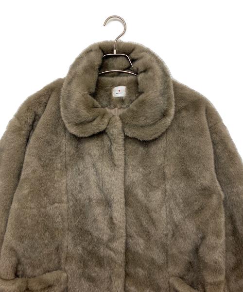merry jenny（メリージェニー）merry jenny (メリージェニー) フェイクファーコート グレー サイズ:FREEの古着・服飾アイテム