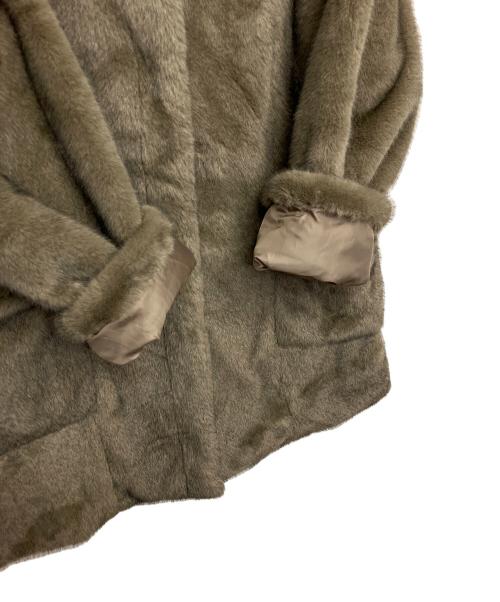 merry jenny（メリージェニー）merry jenny (メリージェニー) フェイクファーコート グレー サイズ:FREEの古着・服飾アイテム