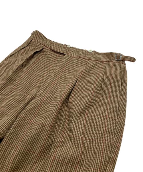 POLO RALPH LAUREN（ポロ・ラルフローレン）POLO RALPH LAUREN (ポロ・ラルフローレン) タックパンツ ブラウン サイズ:88.5cm (W35)の古着・服飾アイテム