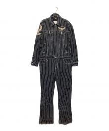 VANSON（バンソン）の古着「つなぎ」｜ブラック