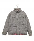 MASTERPIECEマスターピース）の古着「ダウンジャケット」｜ベージュ×ネイビー