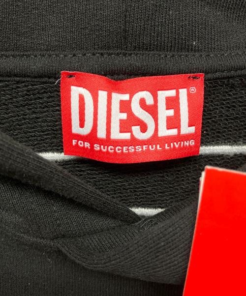 DIESEL（ディーゼル）DIESEL (ディーゼル) プルオーバーパーカー ブラック サイズ:Mの古着・服飾アイテム