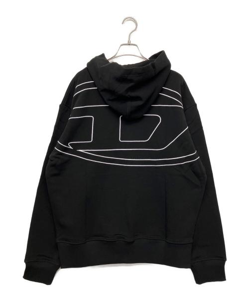 DIESEL（ディーゼル）DIESEL (ディーゼル) プルオーバーパーカー ブラック サイズ:Mの古着・服飾アイテム