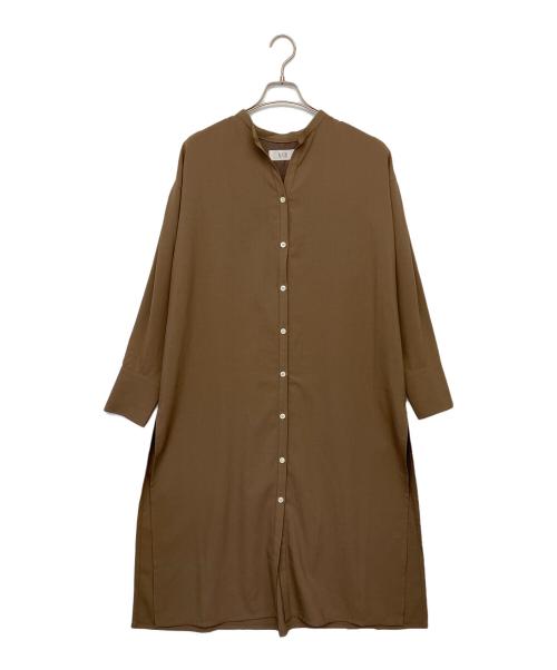 Adam et Rope（アダム エ ロペ）Adam et Rope (アダム エ ロペ) 長袖ワンピース ブラウン サイズ:FREEの古着・服飾アイテム