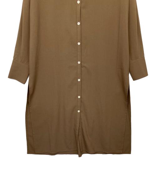 Adam et Rope（アダム エ ロペ）Adam et Rope (アダム エ ロペ) 長袖ワンピース ブラウン サイズ:FREEの古着・服飾アイテム