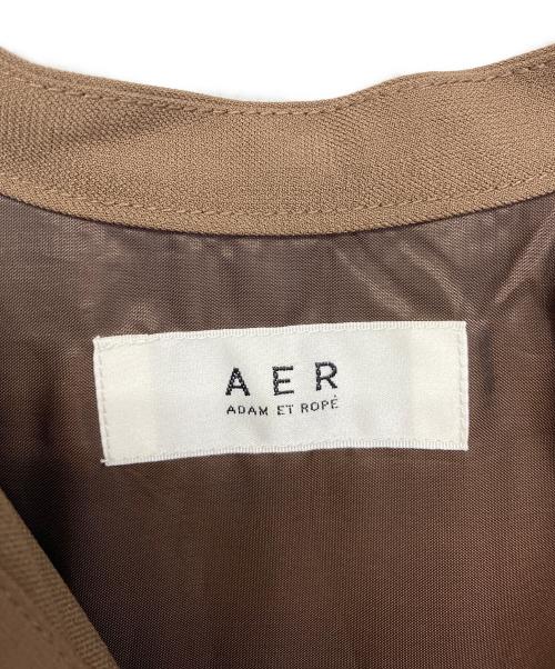 Adam et Rope（アダム エ ロペ）Adam et Rope (アダム エ ロペ) 長袖ワンピース ブラウン サイズ:FREEの古着・服飾アイテム