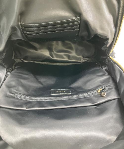 FURLA（フルラ）FURLA (フルラ) Gaia S Backpack ナイロンリュック ブラックの古着・服飾アイテム