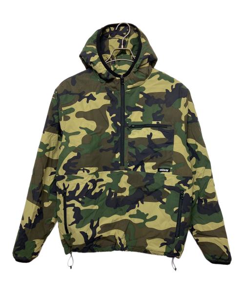 stussy（ステューシー）stussy (ステューシー) フロントジップパーカー グリーン サイズ:Mの古着・服飾アイテム