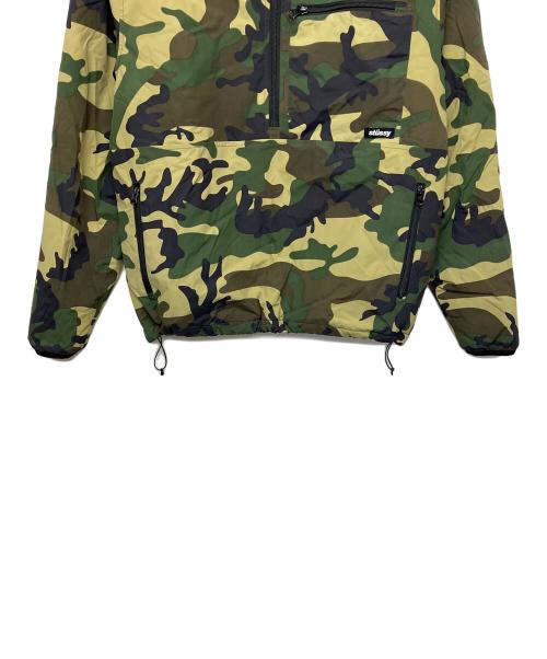 stussy（ステューシー）stussy (ステューシー) フロントジップパーカー グリーン サイズ:Mの古着・服飾アイテム