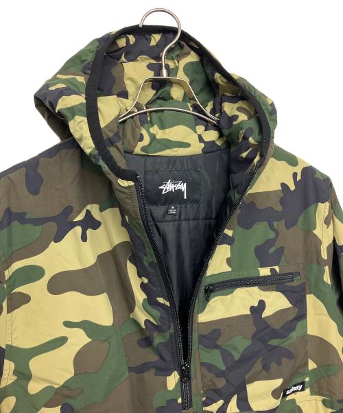 stussy（ステューシー）stussy (ステューシー) フロントジップパーカー グリーン サイズ:Mの古着・服飾アイテム