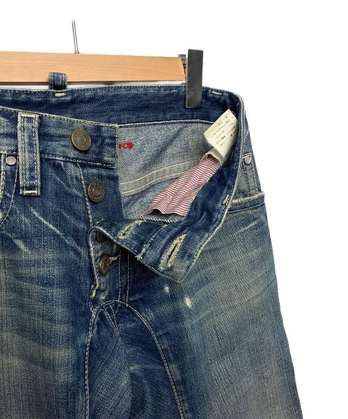 DSQUARED2（ディースクエアード）DSQUARED2 (ディースクエアード) ダメージ加工デニムパンツ インディゴ サイズ:42の古着・服飾アイテム