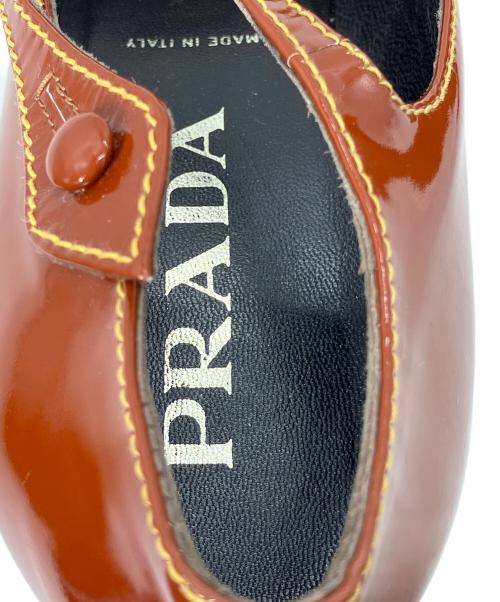 PRADA（プラダ）PRADA (プラダ) メリージェーンパンプス ブラウン サイズ:37 1/2の古着・服飾アイテム