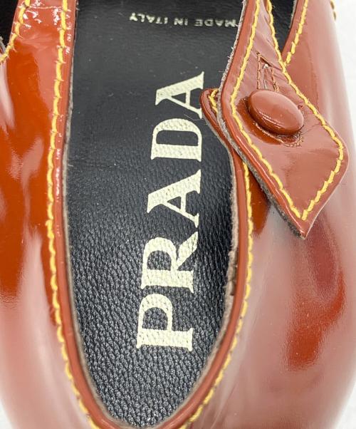 PRADA（プラダ）PRADA (プラダ) メリージェーンパンプス ブラウン サイズ:37 1/2の古着・服飾アイテム
