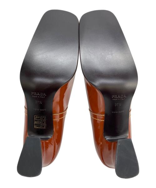 PRADA（プラダ）PRADA (プラダ) メリージェーンパンプス ブラウン サイズ:37 1/2の古着・服飾アイテム