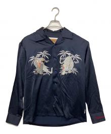 MINDSEEKER（マインドシーカー）の古着「オープンカラーシャツ」｜ネイビー