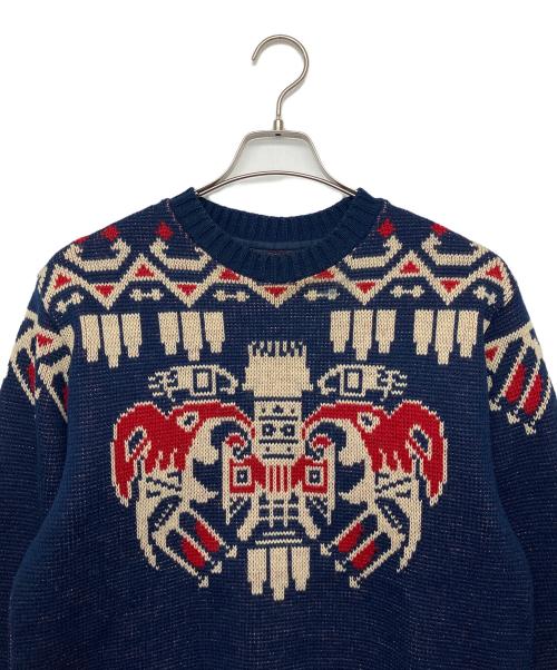 TENDERLOIN（テンダーロイン）TENDERLOIN (テンダーロイン) 厚手ニット ネイビー サイズ:Sの古着・服飾アイテム