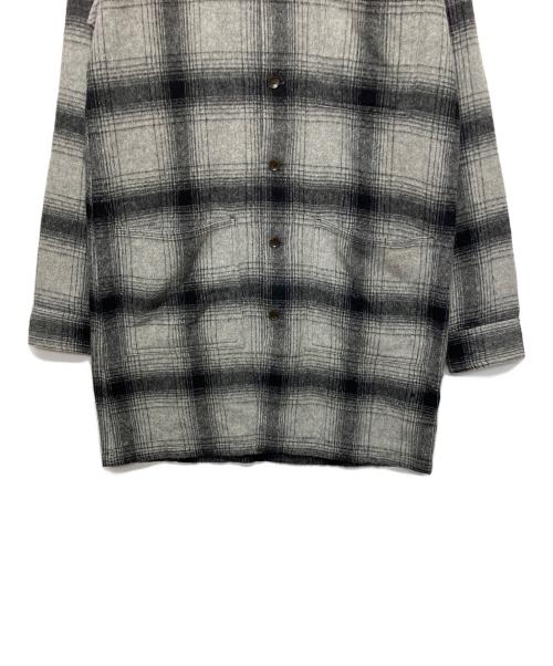 THE CRIME（ザクライミー）THE CRIME (ザクライミー) オンブレチェック　長袖シャツ グレー サイズ:Mの古着・服飾アイテム