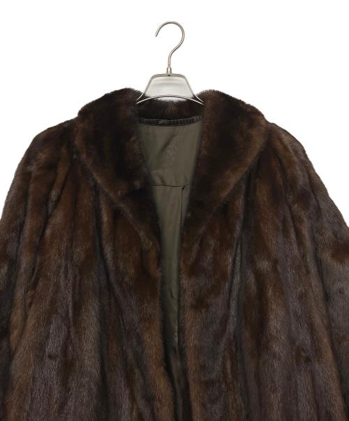 不明（不明）不明 (フメイ) ミンクコート ブラウン サイズ:13号の古着・服飾アイテム