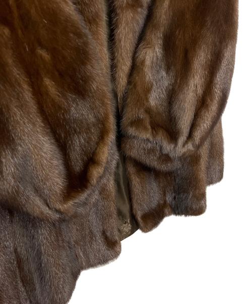 不明（不明）不明 (フメイ) ミンクコート ブラウン サイズ:13号の古着・服飾アイテム