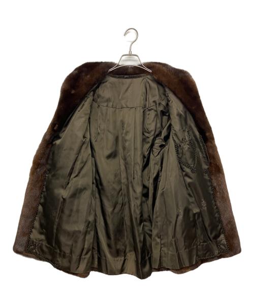 不明（不明）不明 (フメイ) ミンクコート ブラウン サイズ:13号の古着・服飾アイテム