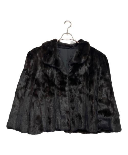 不明（不明）不明 (不明) ミンクショートコート ブラック サイズ:不明の古着・服飾アイテム