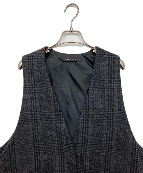 mizuiro-ind（ミズイロインド）mizuiro-ind (ミズイロインド) ベスト ブラック サイズ:FREEの古着・服飾アイテム
