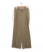 IENAイエナ）の古着「サスペンダーツイルパンツ」｜ベージュ