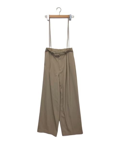 IENA（イエナ）IENA (イエナ) サスペンダーツイルパンツ ベージュ サイズ:40の古着・服飾アイテム
