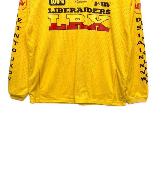 Liberaiders（リベレイダース）Liberaiders (リベレイダース) LR RACING L/S TEE　ロングスリーブカットソー イエロー サイズ:不明の古着・服飾アイテム