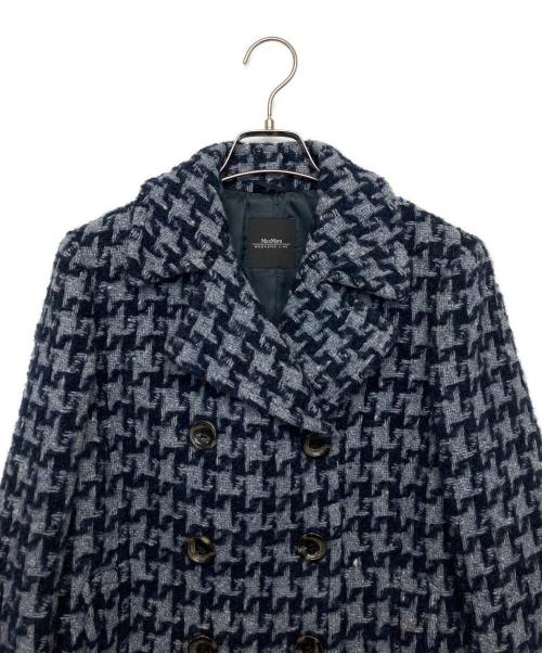 Max Mara WEEK END LINE（マックスマーラ ウイークエンドライン）Max Mara WEEK END LINE (マックスマーラ ウイークエンドライン) ショートコート ブルー×ネイビー サイズ:40の古着・服飾アイテム