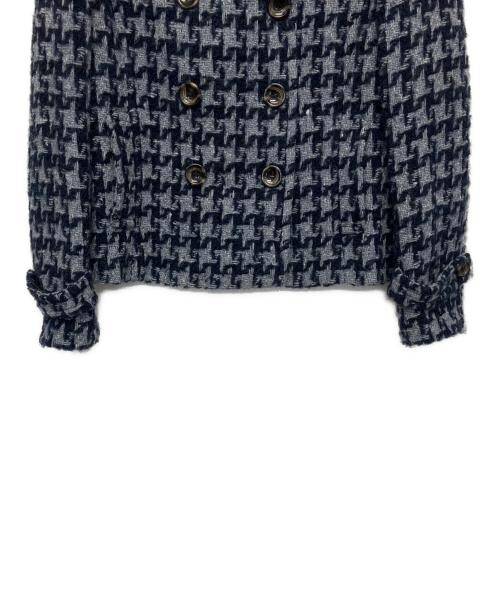 Max Mara WEEK END LINE（マックスマーラ ウイークエンドライン）Max Mara WEEK END LINE (マックスマーラ ウイークエンドライン) ショートコート ブルー×ネイビー サイズ:40の古着・服飾アイテム