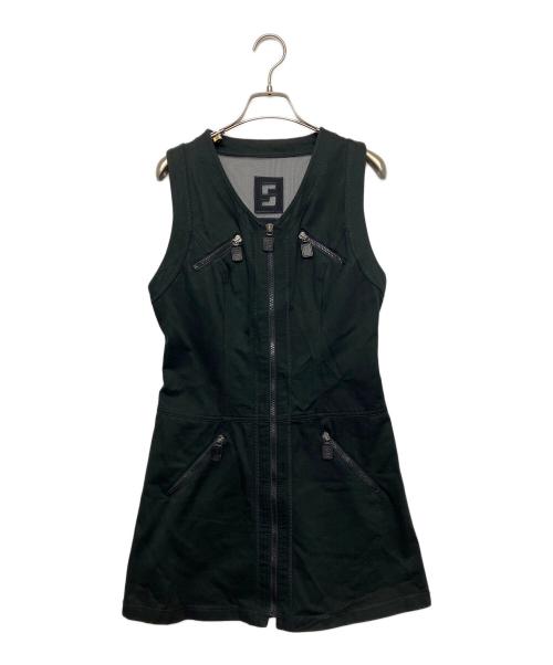 FENDI（フェンディ）FENDI (フェンディ) ノースリーブ・キャミソールワンピース ブラック サイズ:28の古着・服飾アイテム