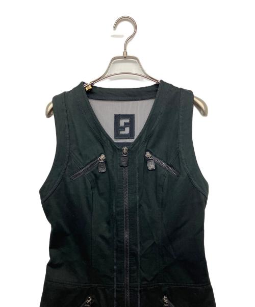 FENDI（フェンディ）FENDI (フェンディ) ノースリーブ・キャミソールワンピース ブラック サイズ:28の古着・服飾アイテム