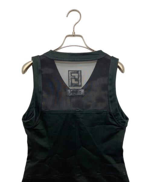 FENDI（フェンディ）FENDI (フェンディ) ノースリーブ・キャミソールワンピース ブラック サイズ:28の古着・服飾アイテム